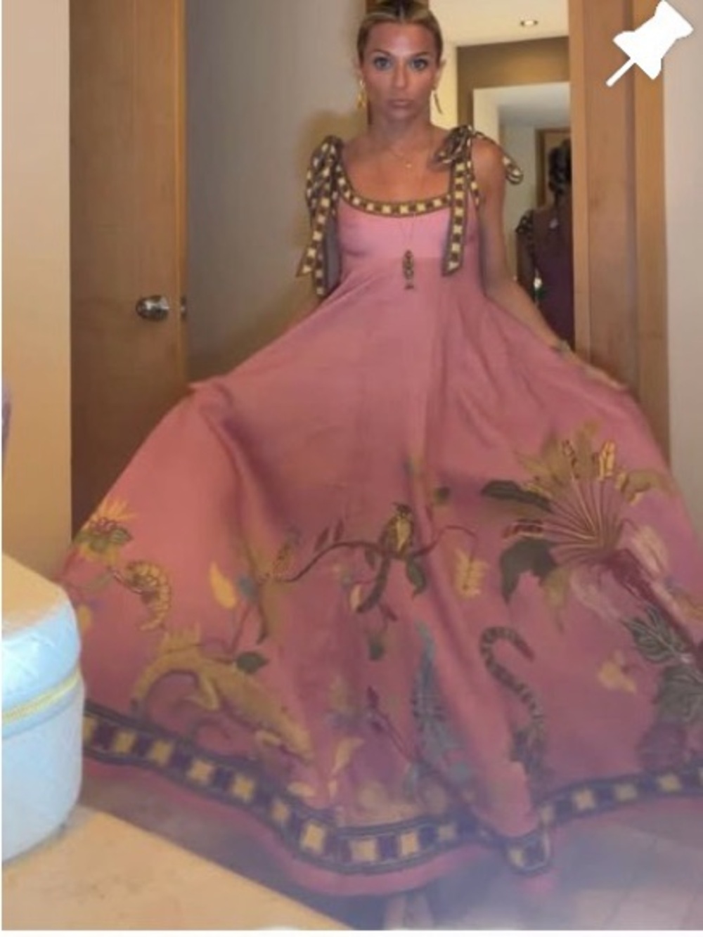 Alemais Zuri Dusty Rose Floral Border Maxi Dress last 3🔥🔥 - Picture 4 of 16